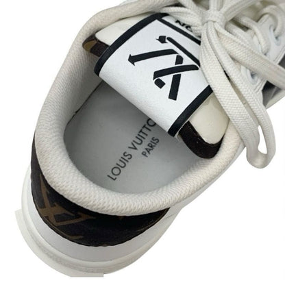 Louis Vuitton Charlie Line Monogram Sneakers Shoes Leather Fabric White Black