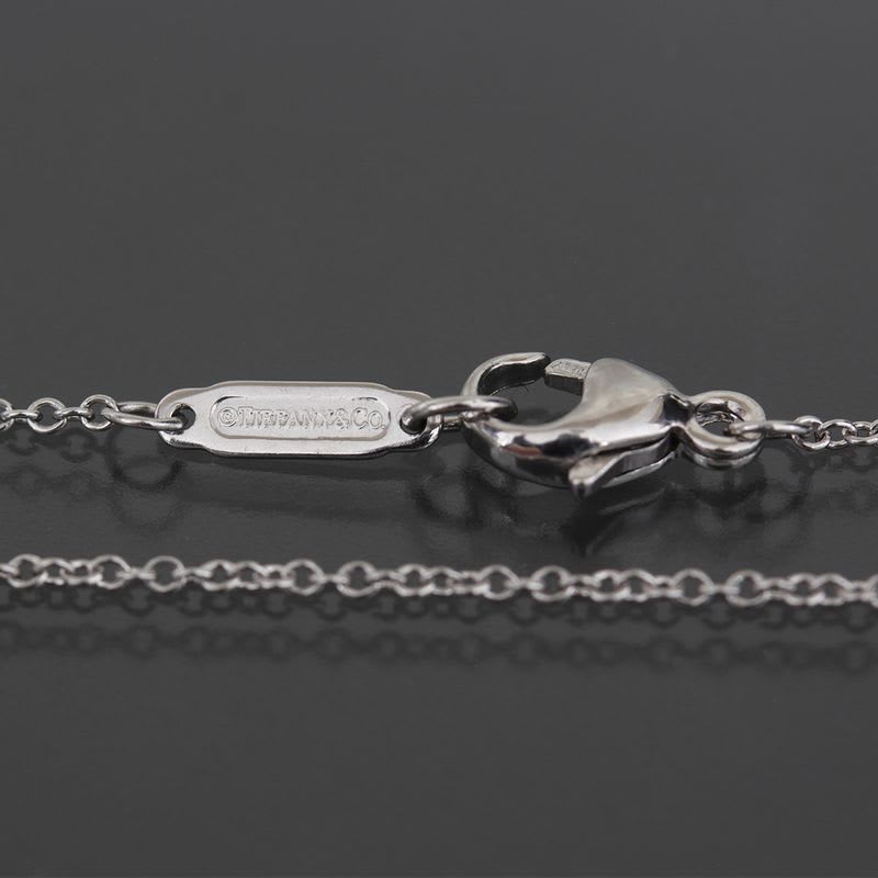 Tiffany & Co Pink Sapphire Diamond Necklace Pt950 E1821