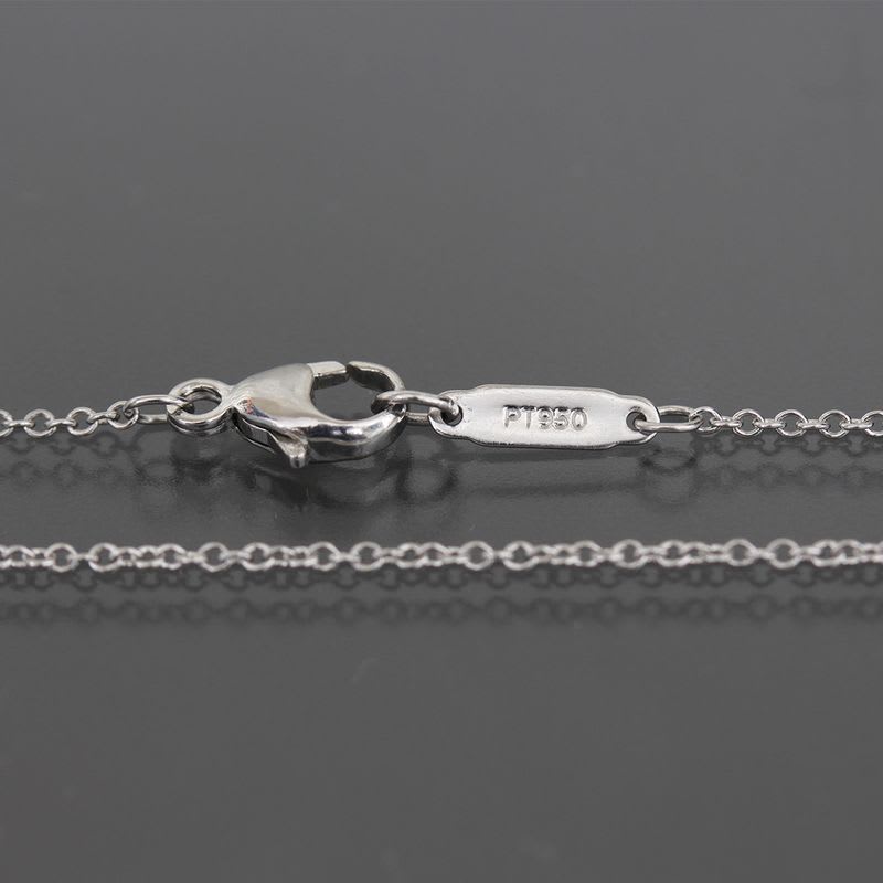 Tiffany & Co Pink Sapphire Diamond Necklace Pt950 E1821
