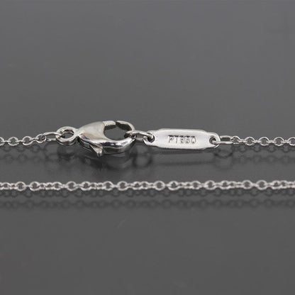Tiffany & Co Pink Sapphire Diamond Necklace Pt950 E1821