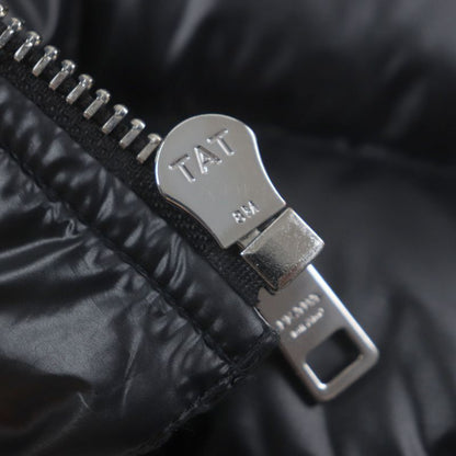 Prada 2022 Sga654 Triangle Logo Triangle Plate Hooded Zip Up Down Jacket Black