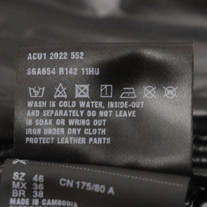 Prada 2022 Sga654 Triangle Logo Triangle Plate Hooded Zip Up Down Jacket Black