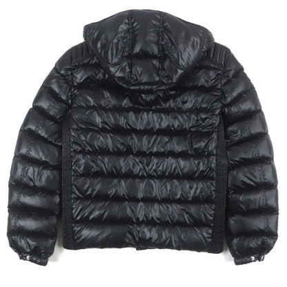 Prada 2022 Sga654 Triangle Logo Triangle Plate Hooded Zip Up Down Jacket Black