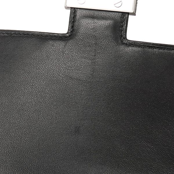 Hermes Shoulder Bag Constance Mini 3 Miroir Box Calf Black Silver Hardware