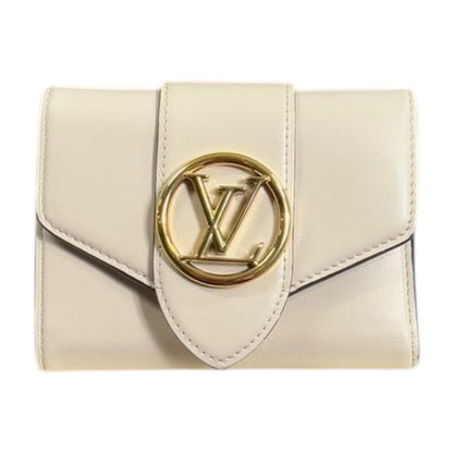 Louis Vuitton Portefeuille Pont Neuf Compact Trifold Wallet Leather M69176