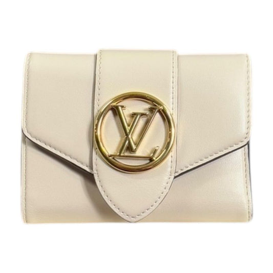 Louis Vuitton Portefeuille Pont Neuf Compact Trifold Wallet Leather M69176