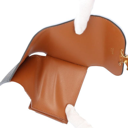 Celine Small Flap Wallet Triomphe Trifold Wallet Leather Women Celine Preowned