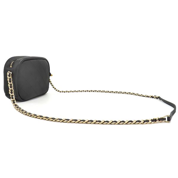 Chanel Shoulder Bag Matelasse Camera Bag Calf Black Gold Hardware Black Chain