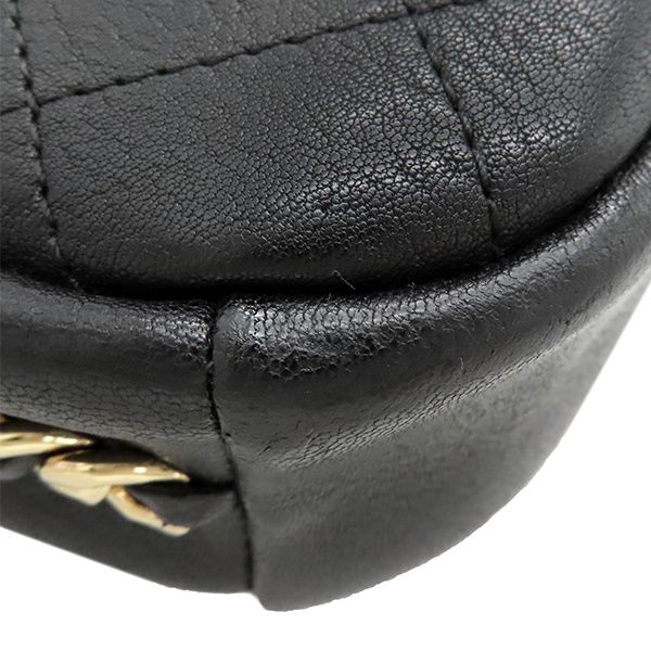 Chanel Shoulder Bag Matelasse Camera Bag Calf Black Gold Hardware Black Chain
