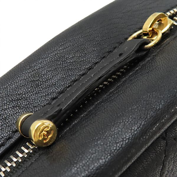 Chanel Shoulder Bag Matelasse Camera Bag Calf Black Gold Hardware Black Chain