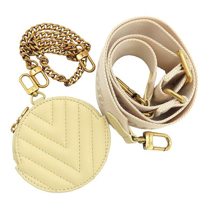 Louis Vuitton Shoulder Bag New Wave Muluti Pochette Leather Yellowish Gold