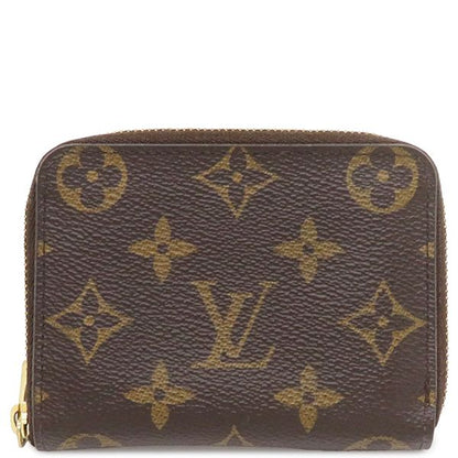 Louis Vuitton Coin Case Zippy Coin Purse Monogram Canvas Monogram Gold Hardware