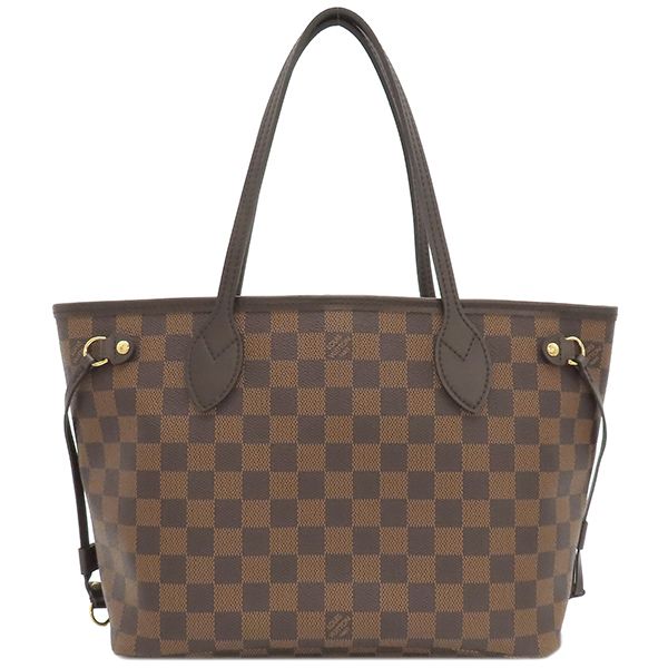Louis Vuitton Tote Bag Neverfull PM Damier Canvas Damier Ebene Gold Hardware