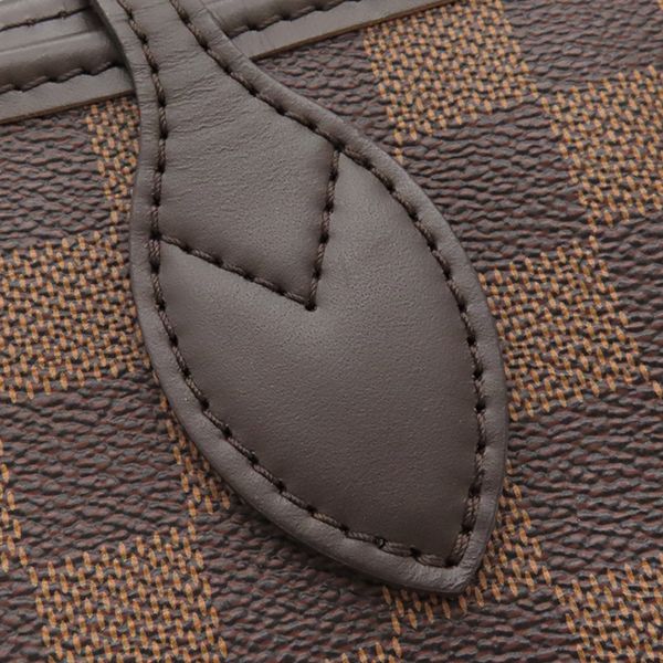 Louis Vuitton Tote Bag Neverfull PM Damier Canvas Damier Ebene Gold Hardware