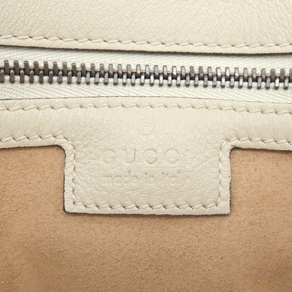 Gucci 2way Bag Diana Small Leather White Gold Hardware Bamboo White Handbag