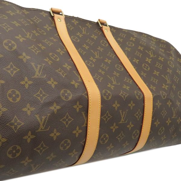Louis Vuitton Boston Bag Keepall 55 Monogram Canvas Monogram Gold Hardware