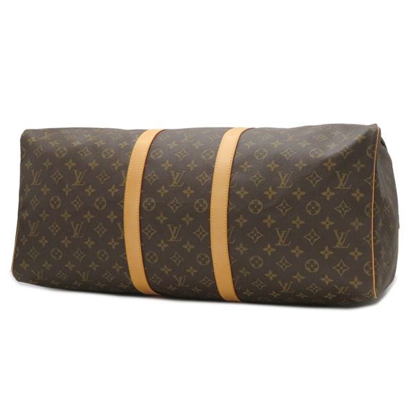 Louis Vuitton Boston Bag Keepall 55 Monogram Canvas Monogram Gold Hardware