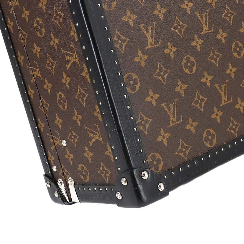 Louis Vuitton Monogram Macassar SPO Personal Bisten 70 Trunk Case Bag Brown