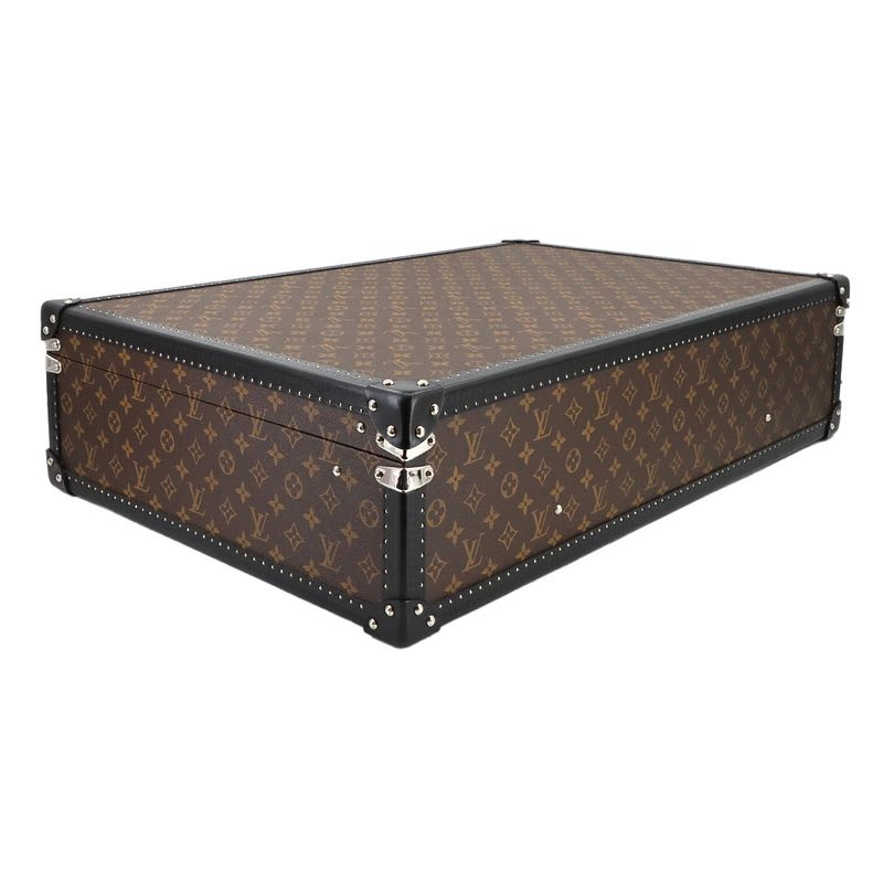 Louis Vuitton Monogram Macassar SPO Personal Bisten 70 Trunk Case Bag Brown
