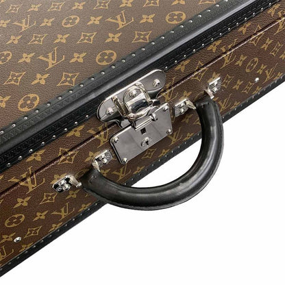 Louis Vuitton Monogram Macassar SPO Personal Bisten 70 Trunk Case Bag Brown