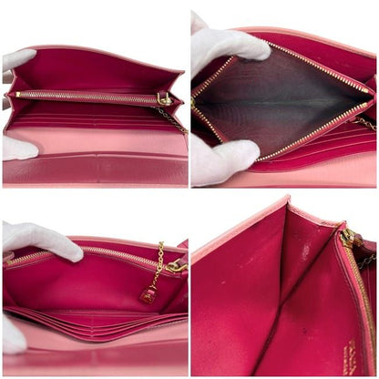 Prada Bifold Long Wallet Pink 1mh132 Wallet Leather Viteromove