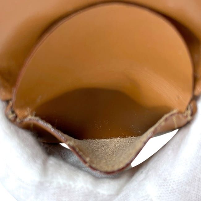 Celine Coin Case Brown Macadam Excellent Condition Coin Purse PVC Leather