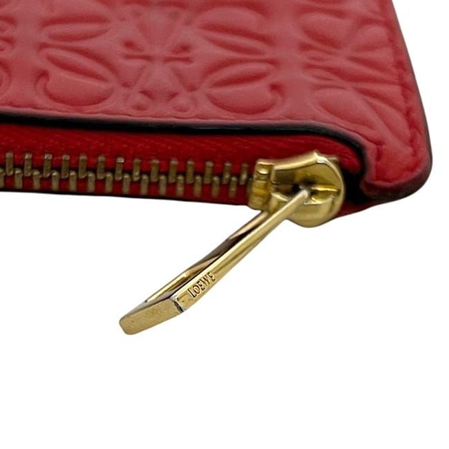 Loewe Coin Case Red Repeat Anagram C499z40x04 L
