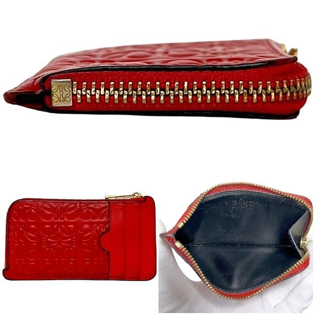 Loewe Coin Case Red Repeat Anagram C499z40x04 L