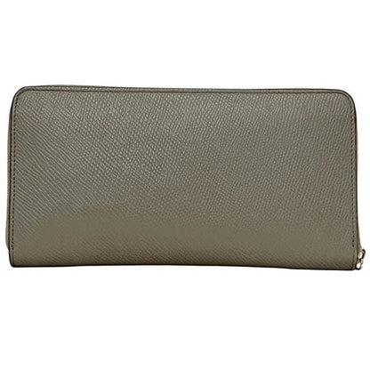 Celine Round Zipper Long Wallet Large Zip Wallet Gray