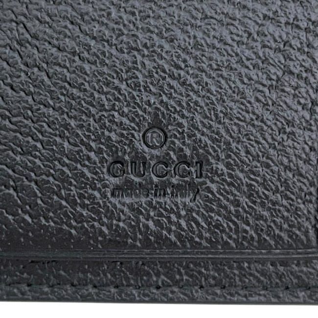 Gucci 6strand Key Case Black Animalier Metallic Ruby 523683