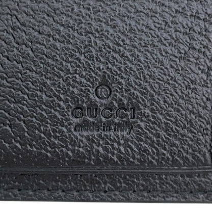 Gucci 6strand Key Case Black Animalier Metallic Ruby 523683