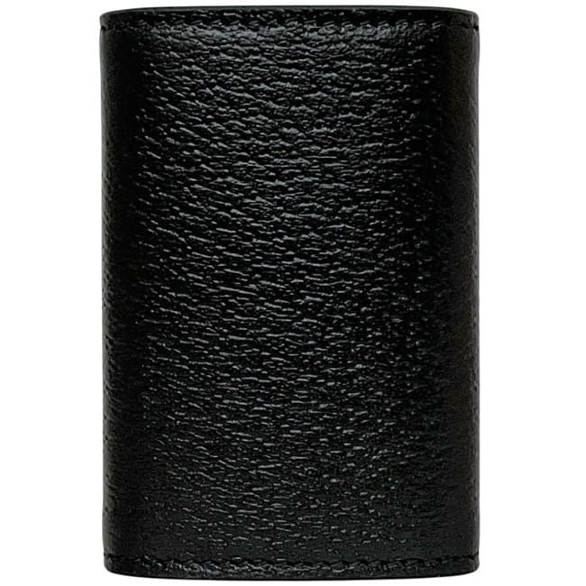 Gucci 6strand Key Case Black Animalier Metallic Ruby 523683