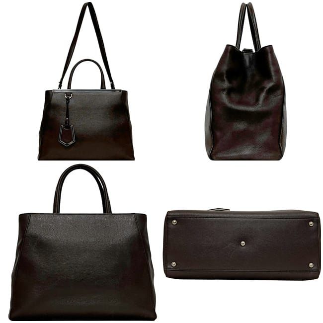 Fendi 2 Way Bag Toujours Dark Brown 8bh250