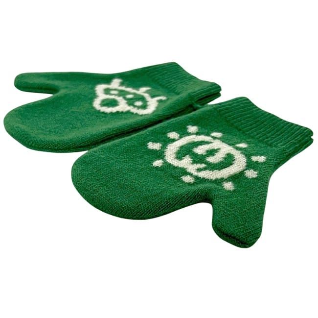 Gucci Children's Gloves Green Interlocking 788514 3k206