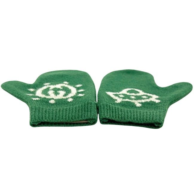 Gucci Children's Gloves Green Interlocking 788514 3k206