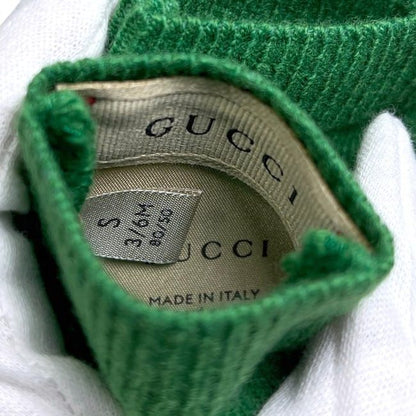 Gucci Children's Gloves Green Interlocking 788514 3k206