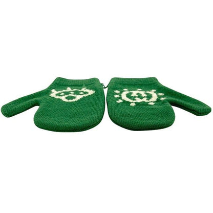 Gucci Children's Gloves Green Interlocking 788514 3k206