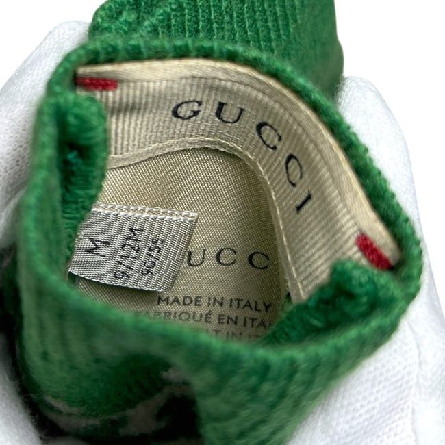 Gucci Children's Gloves Green Interlocking 788514 3k206
