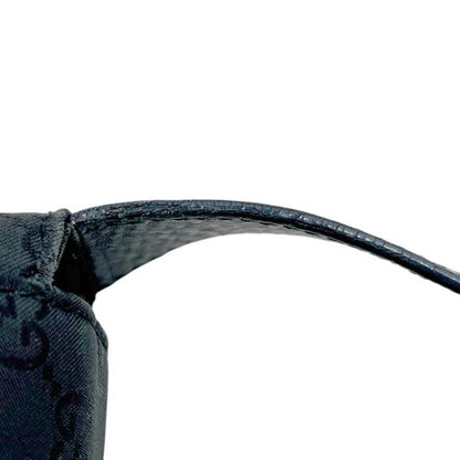 Gucci Shoulder Bag Black GG Nylon 272351 Excellent Condition Nylon