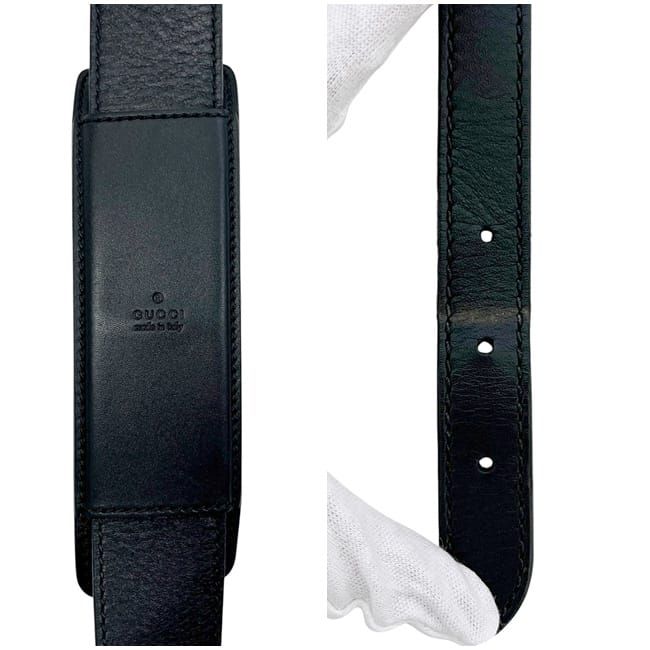 Gucci Shoulder Bag Black GG Nylon 272351 Excellent Condition Nylon