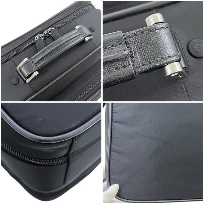 Prada Messenger Bag Briefcase Black NERO Tessuto