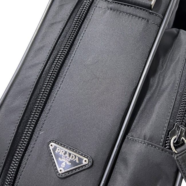 Prada Messenger Bag Briefcase Black NERO Tessuto