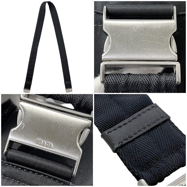 Prada Messenger Bag Briefcase Black NERO Tessuto