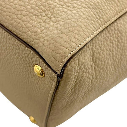 Prada 2 Way Bag Beige Sabbia Bn2795 Excellent Condition Leather
