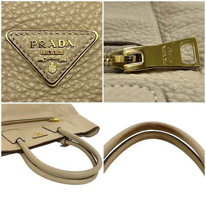 Prada 2 Way Bag Beige Sabbia Bn2795 Excellent Condition Leather