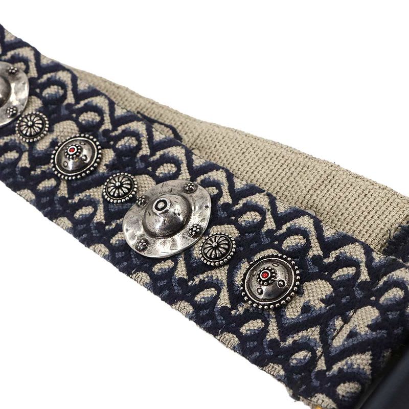 Christian Dior Oblique Embroidery Shoulder Strap Canvas Navy