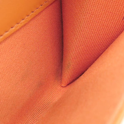 Chanel Card Case Matelasse Card Holder Lambskin Orange Gold Hardware Coco Mark