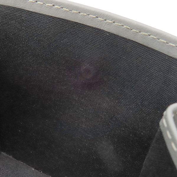 Christian Dior CD 1947 Wallet Grain Calf Leather Gray Logo