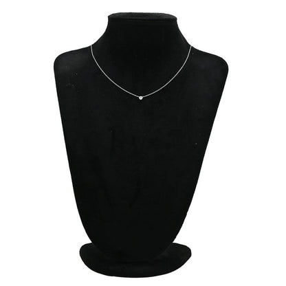 Tiffany & Co Tiffany & Co Necklace by-the-Yard Single Diamond Pendant Pt950