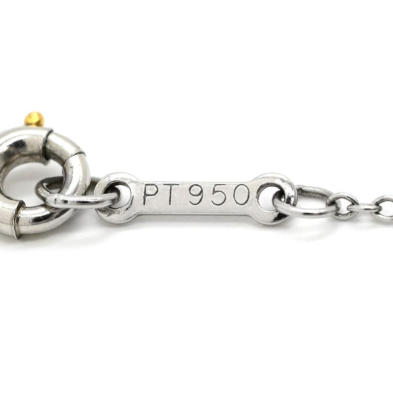 Tiffany & Co Tiffany & Co Necklace by-the-Yard Single Diamond Pendant Pt950